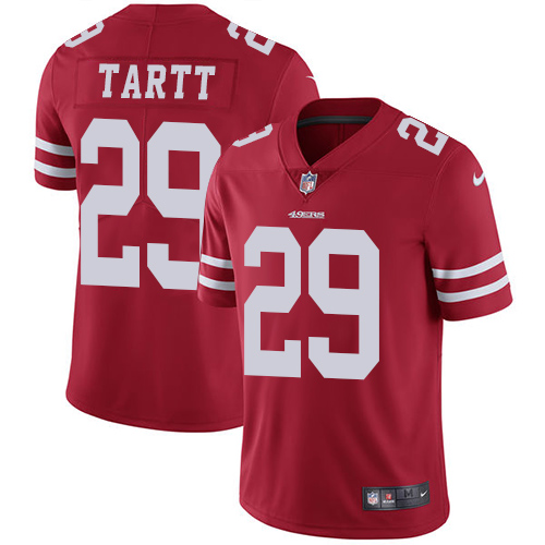 San Francisco 49ers Limited Red Men Jaquiski Tartt Home NFL Jersey #29 Vapor Untouchable->women nfl jersey->Women Jersey
